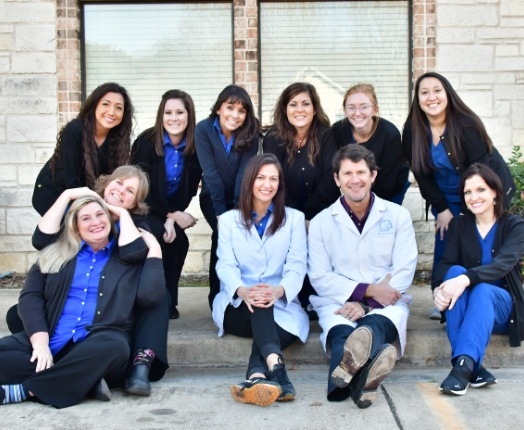 Richard Fossum D D S and his dental team