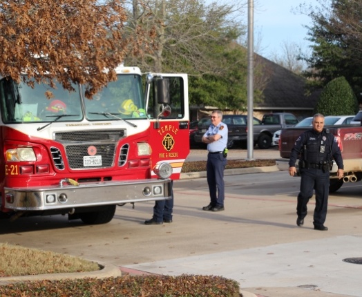 Fire truck at dental office community event