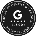 Top rated dentist on Google logo